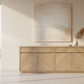 MONTCLAIRE PARQUETRY TIMBER BUFFET/SIDEBOARD 4 DOORS/4 DRAWERS NATURAL 200CM - MyChocolateWood