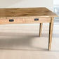 FITAN SOLID OAK  2-DRAWER CONSOLE TABLE/HALL TABLE 120CM NATURAL - MyChocolateWood