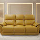 TORELLI GENUINE LEATHER 3-SEATER RECLINER  MUSTARD - MyChocolateWood
