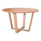 ZAFRAN MESSMATE TIMBER ROUND DINING TABLE - NATURAL - MyChocolateWood
