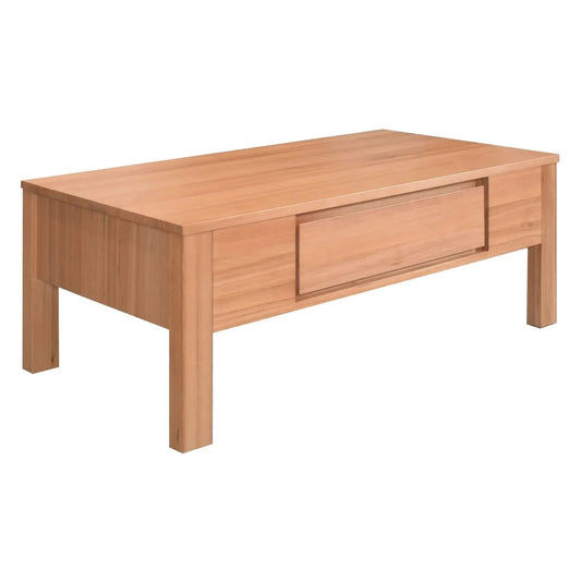 ZAFRAN MESSMATE TIMBER LARGE SQUARE COFFEE TABLE  - NATURAL 120CM - MyChocolateWood