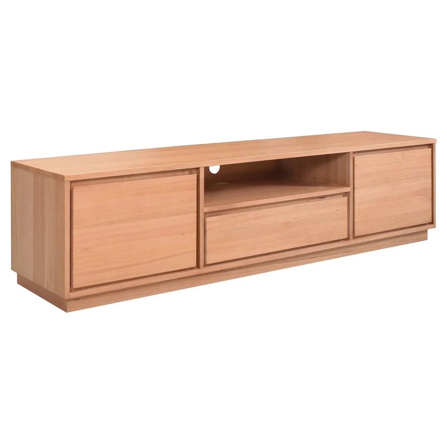 Zafran Messmate Timber 2-Door 1-Drawer TV Unit 200cm