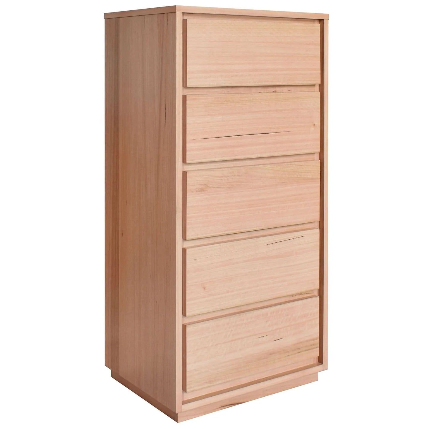ZAFRAN MESSMATE TIMBER 5 DRAWER LINGERIE CHEST NATURAL - MyChocolateWood