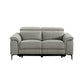 BRITTAS LEATHER 2-SEATER ELECTRIC RECLINER SOFA - GREY - MyChocolateWood