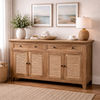 VILLA LOUVRE STYLE BUFFET/SIDEBOARD  4 DOORS 2 DRAWERS RECYCLED ELM 150CM - MyChocolateWood