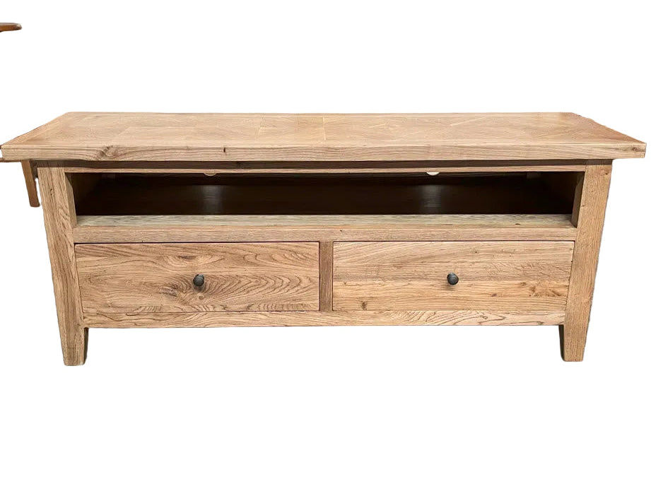 DUTCHY FRENCH PROVINCIAL STYLE TV UNIT ETU 2 DRAWERS WITH PARQUETRY PATTERN 180 CMS (Copy) - MyChocolateWood