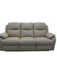 LANCY PREMIUM LEATHER 3 SEATER SOFA - 2 MANUAL RECLINERS+ 2-SINGLE MANUAL RECLINER  ARMCHAIRS WHEAT