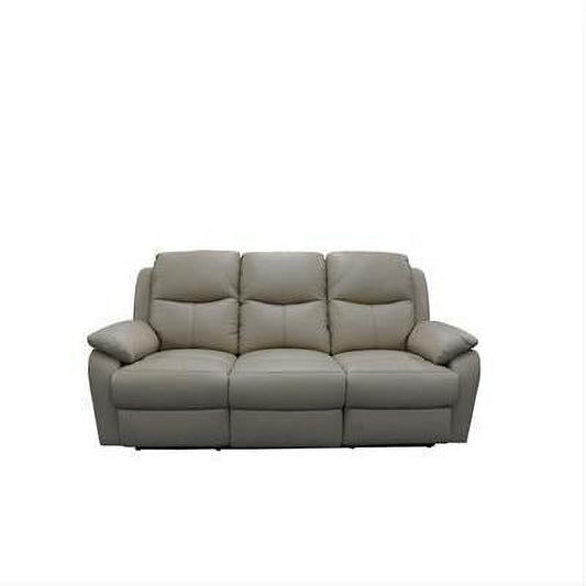Lancy Premium Leather 3-Seater Manual Recliner Sofa & 2 Recliner Armchairs-MyChocolateWood