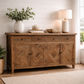 MORO RECYCLED ELM  BUFFET/SIDEBOARD 4 DRAWER 4 DOOR PARQUETRY PATTERN 180 CM - MyChocolateWood
