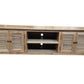 PALM BEACH LOUVRE STYLE TV/ENTERTAINMENT UNIT 4 DOORS & 2 SHELVES SOLID OAK - MyChocolateWood