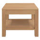 Tanaka Solid Mahogany Large Lamp Table in Light Pecan