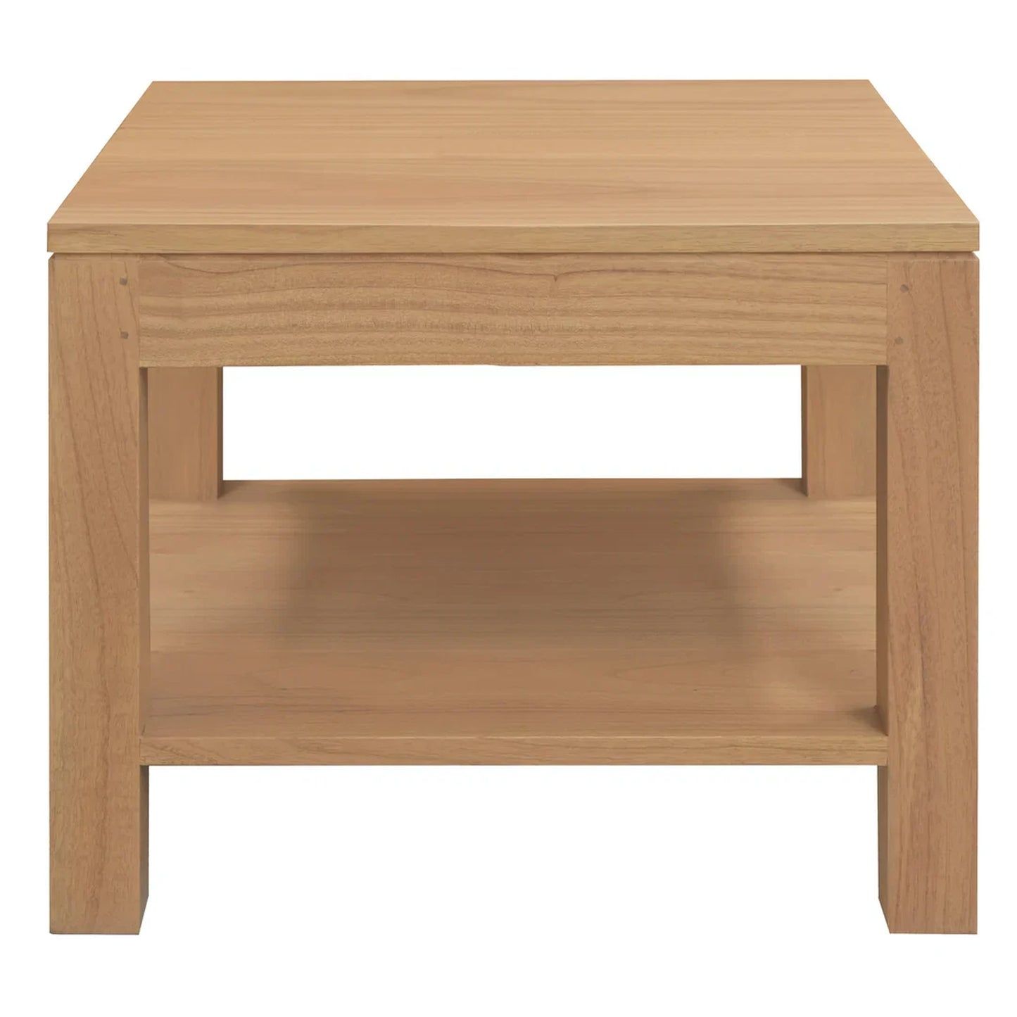 Tanaka Solid Mahogany Large Lamp Table in Light Pecan