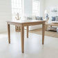 TARA 4-SEATER SQUARE DINING TABLE IN SOLID OAK WITH A NATURAL FINISH 90CM - MyChocolateWood