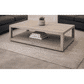 NEVANA  RECYCLED ELM TIMBER BLOCK COFFEE TABLE 140CM - MyChocolateWood