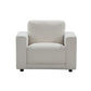 Yanni Fabric 3 Piece Lounge Suite:1 x 3-Seater Sofa, 1 x 2-Seater Sofa  + 1 x Armchair - Sand Colour