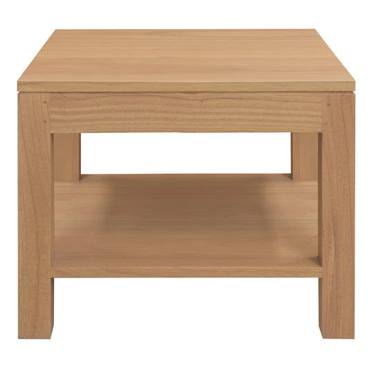 TANAKA SOLID MAHOGANY LARGE LAMP TABLE IN LIGHT PECAN - MyChocolateWood