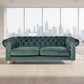 GOTCHA 3-SEATER CHESTERFIELD SOFA IN GREEN VELVET - MyChocolateWood