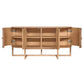 ENNIS OAK & OAK VENEER 4-DOOR BUFFET/SIDEBOARD OAK - MyChocolateWood