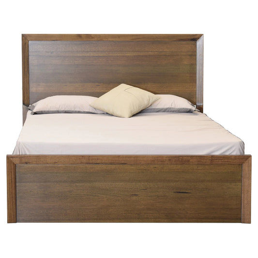 Roshan Messmate Queen Bed with Gas Lift & 2 USB Ports in Natural Light Smoke