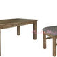 Devonshire Acacia timber 9-piece dining set with 210cm dining table and 8 brushed khaki Devonshire dining chairs.