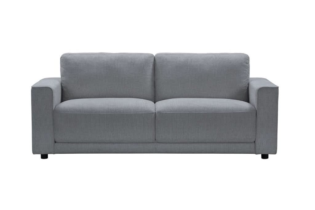 Yanni Fabric 3-Seater Sofa - Steel - MyChocolateWood