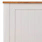 Pippa Rubberwood Double Bed White/Mid-Brown