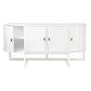 ENNIS 4 DOOR OAK & OAK VENEER BUFFET/SIDEBOARD WHITE - MyChocolateWood