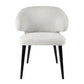 AUBERT BLACK OAK LEG DINING CHAIR WITH NATURAL LINEN - MyChocolateWood