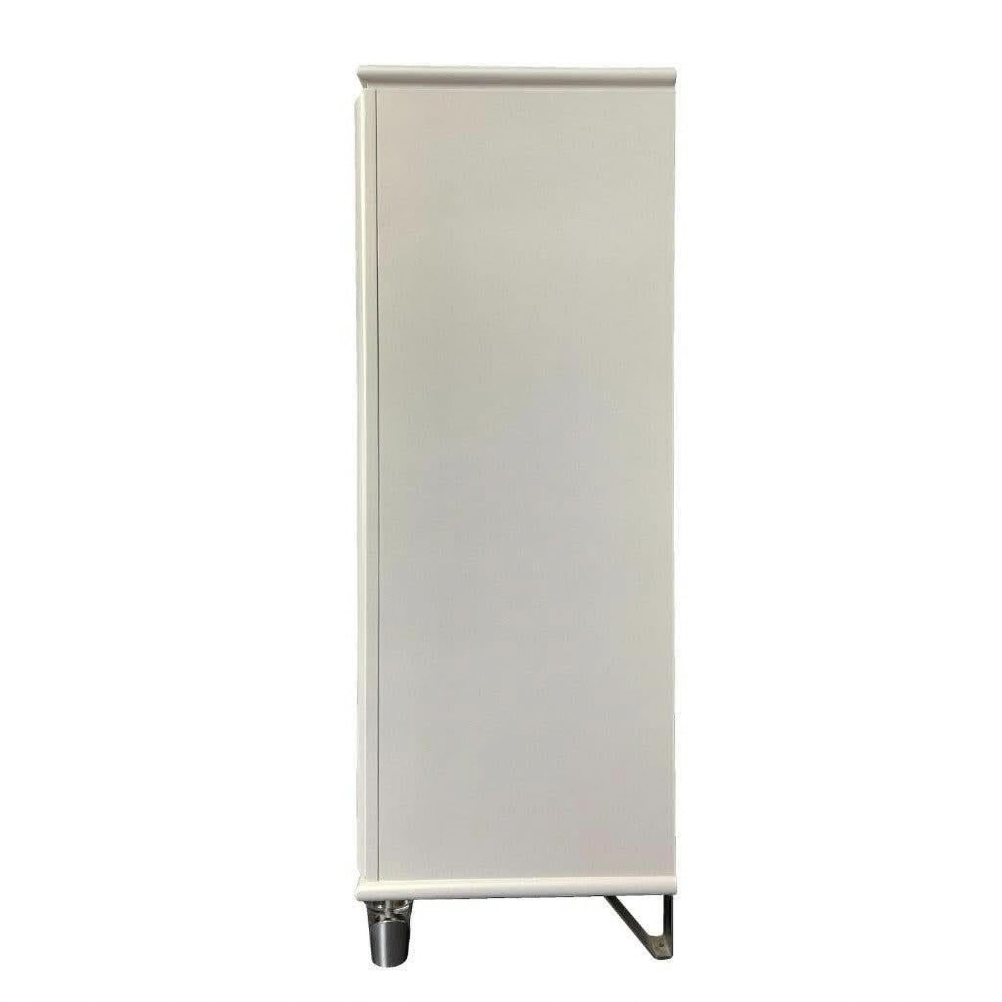 FLORIS SOLID RUBBERWOOD 5 DRAWER TALLBOY/CHEST OF 5 DRAWERS IN GOLD