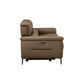 Tarquin Brown Leather 2-Seater Electric Recliner Sofa detail