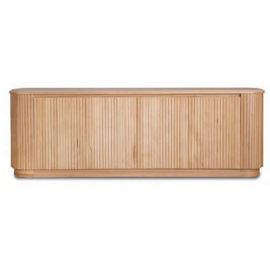 REMY NATURAL ASH 4 DOOR BUFFET SIDEBOARD IN NATURAL ASH COLOUR 240CM - MyChocolateWood