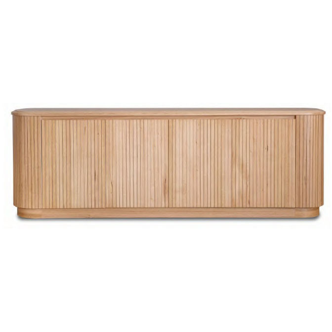 REMY NATURAL ASH 4 DOOR BUFFET SIDEBOARD IN NATURAL ASH COLOUR 240CM - MyChocolateWood