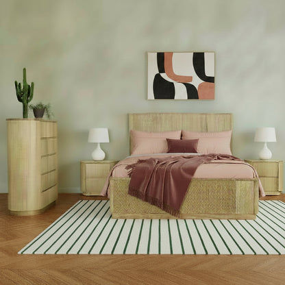Remy Solid & Veneer Ash Bed in Natural