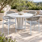 Allerton Aluminium/Rope Look Wicker Design Outdoor Dining Chair