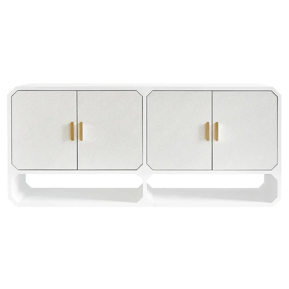 DELGARDO 4-DOOR BUFFET/SIDEBOARD WHITE - MyChocolateWood