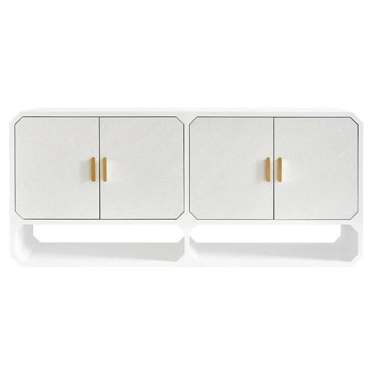 DELGARDO 4-DOOR BUFFET/SIDEBOARD WHITE - MyChocolateWood