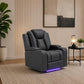 MIDGLEY FABRIC ARMCHAIR/1 SEATER WITH DUAL MOTOR -  CHARCOAL
