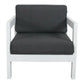GRECO OUTDOOR ARMCHAIR  SINGLE SOFA WHITE/DARK GREY - MyChocolateWood