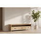 FITAN SOLID OAK  3-DRAWER TELEVISION UNIT ETU NATURAL 180CM - MyChocolateWood