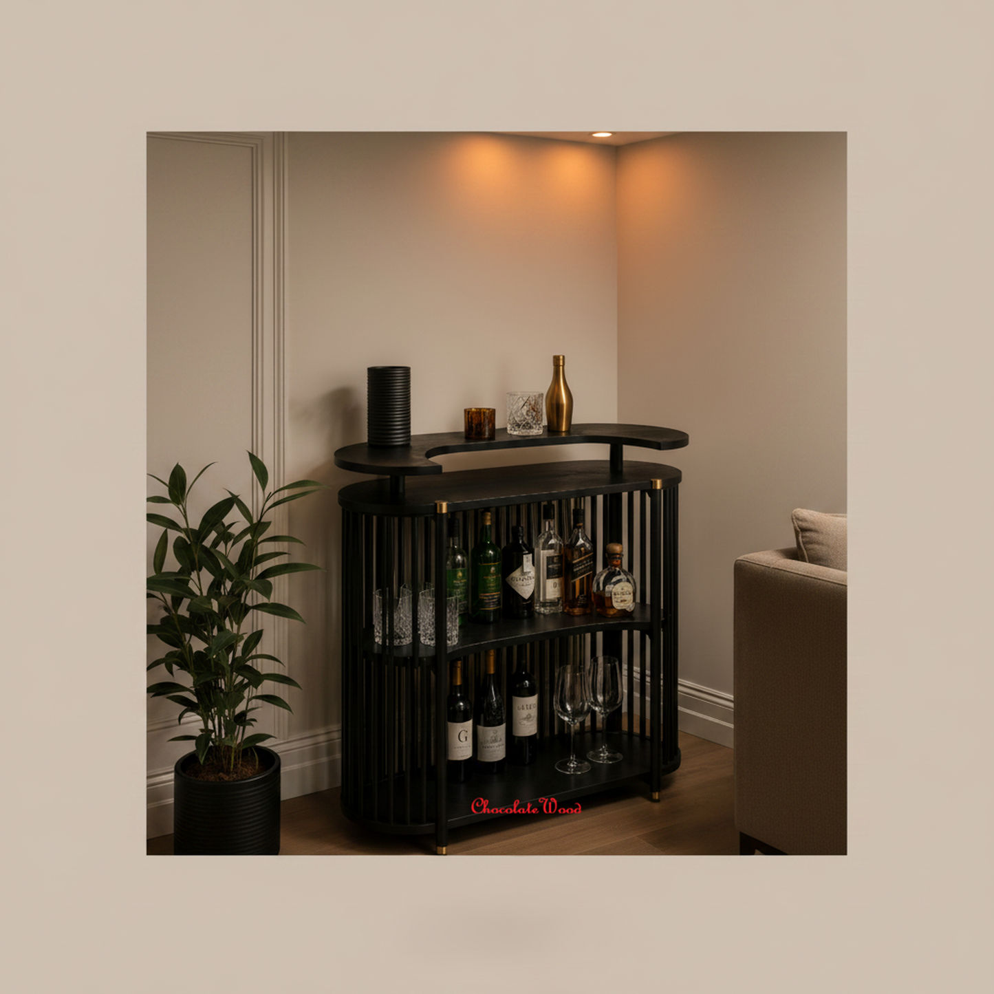 Marley Mango Wood Bar Table 110cm
