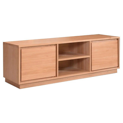 ZAFRAN MESSMATE TIMBER 2-DOOR TV UNIT ETU - NATURAL 150CM - MyChocolateWood