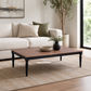 Boland Timber Coffee Table - Mango Wood Top - 160cm Natural/Black