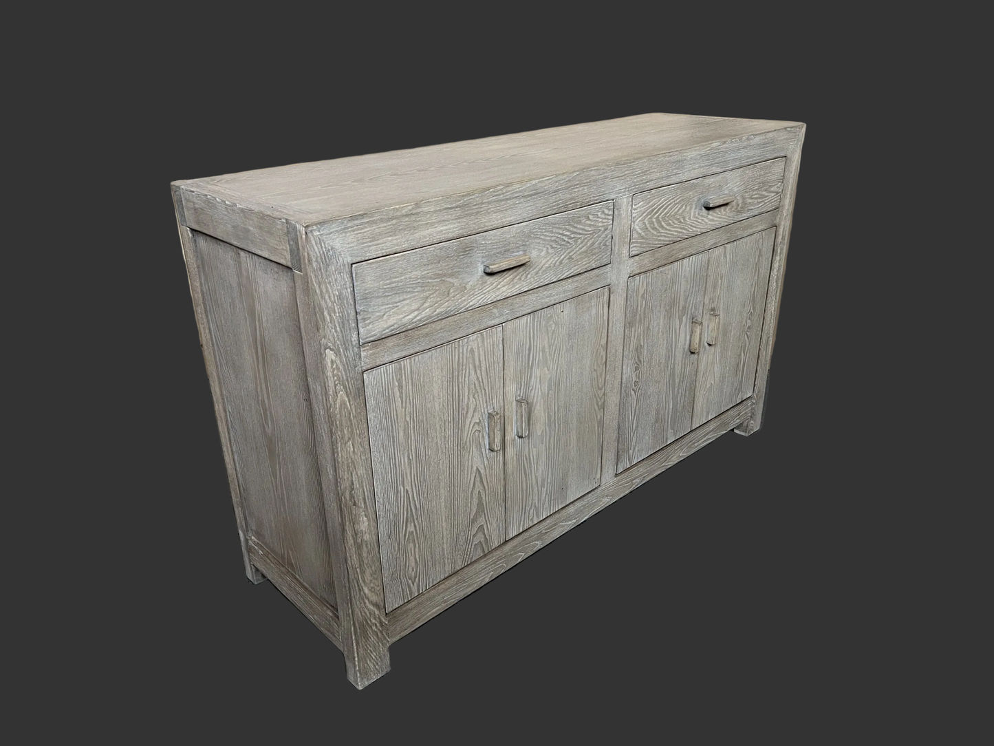 NEVANA RECYCLED ELM TIMBER SIDEBOARD/BUFFET 4 DOORS 2 DRAWERS NATURAL - MyChocolateWood