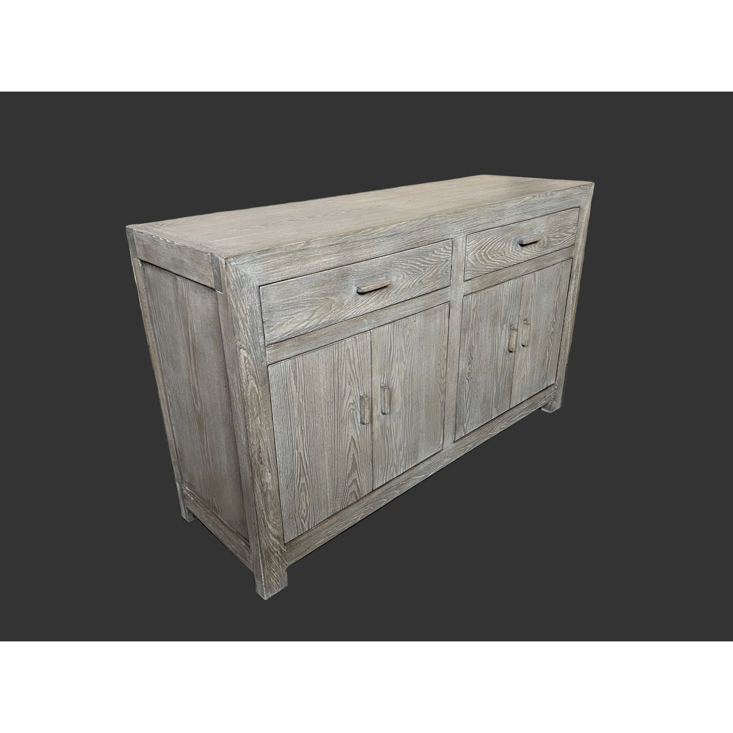 NEVANA RECYCLED ELM TIMBER SIDEBOARD/BUFFET 4 DOORS 2 DRAWERS NATURAL