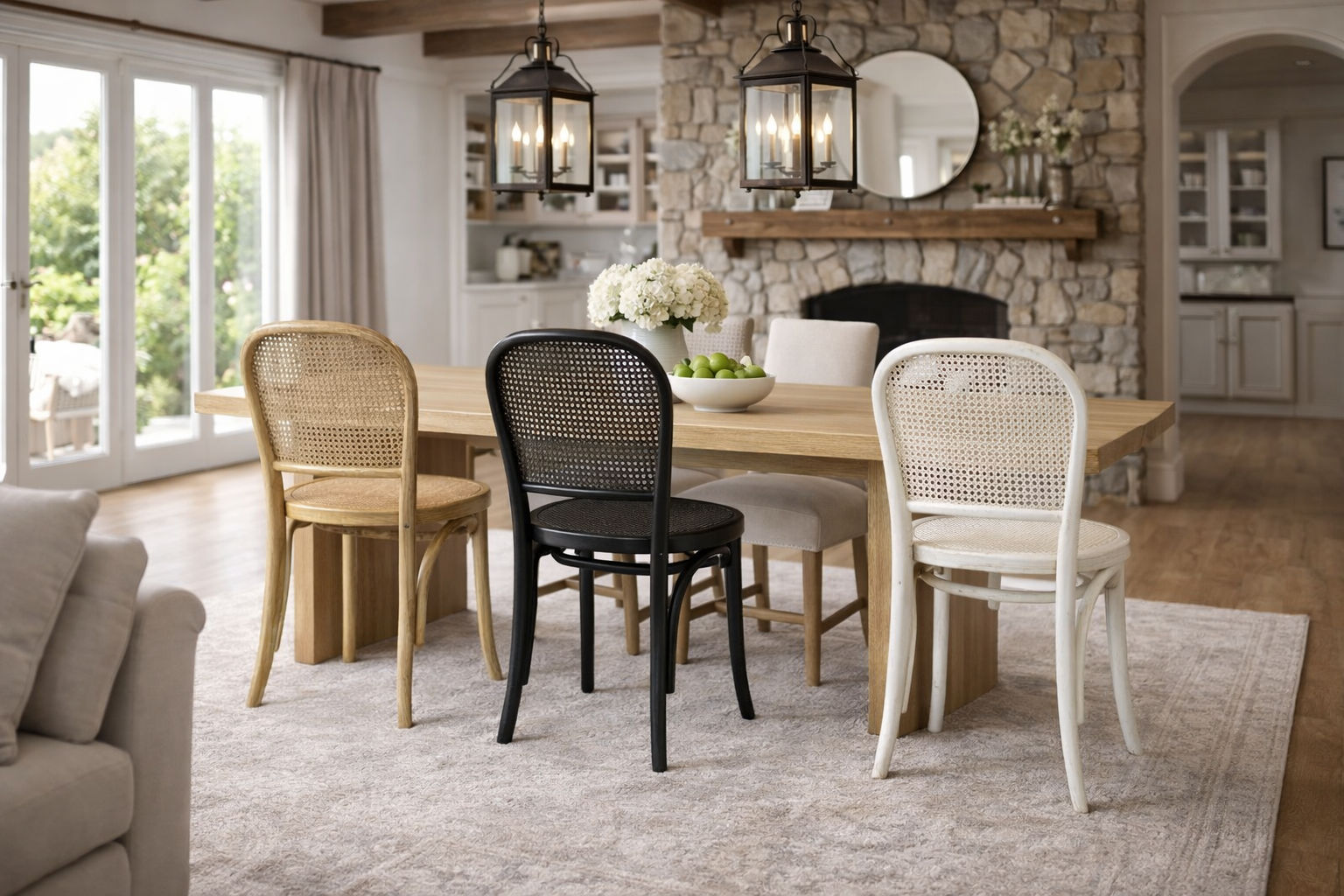 BERMUDA RECYCLED ELM DINING CHAIR IN DISTRESSED BLACK - MyChocolateWood