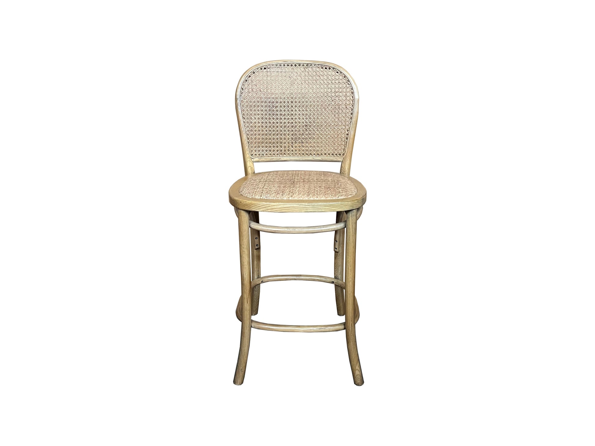 BAHAMAS NATURAL HAMPTON STYLE RATTAN BAR STOOL/COUNTER STOOL - MyChocolateWood