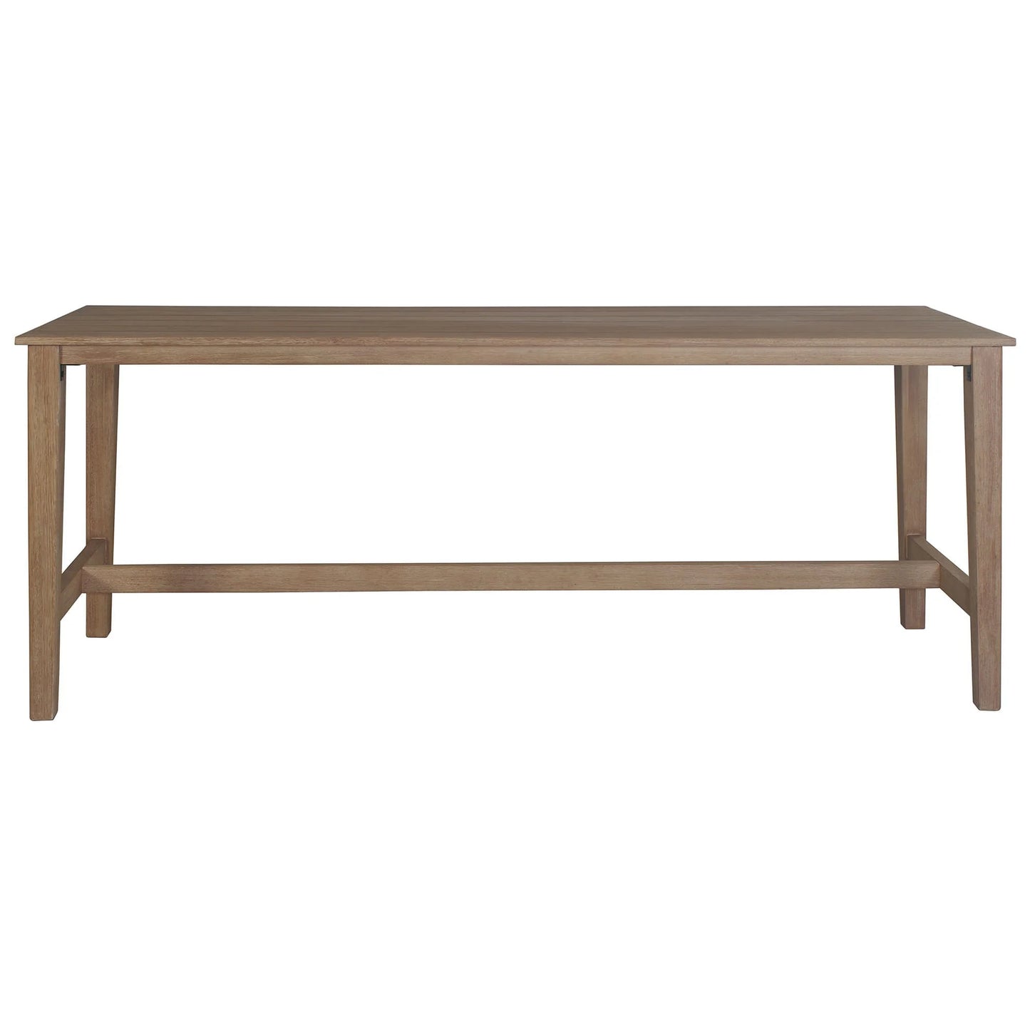 ATHENA EUCALYPTUS TIMBER OUTDOOR BAR TABLE NATURAL 240CM