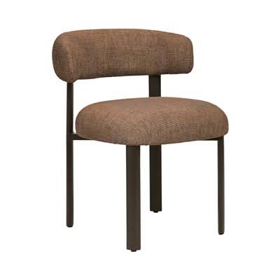Barbon Fabric Dining Chair - Shiraz/Dark Bronze 60x59x77.5cm