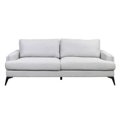 KIRTON FABRIC 3-SEATER SOFA LIGHT GREY - MyChocolateWood