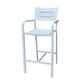 Bradley Outdoor Aluminium Bar Chair White